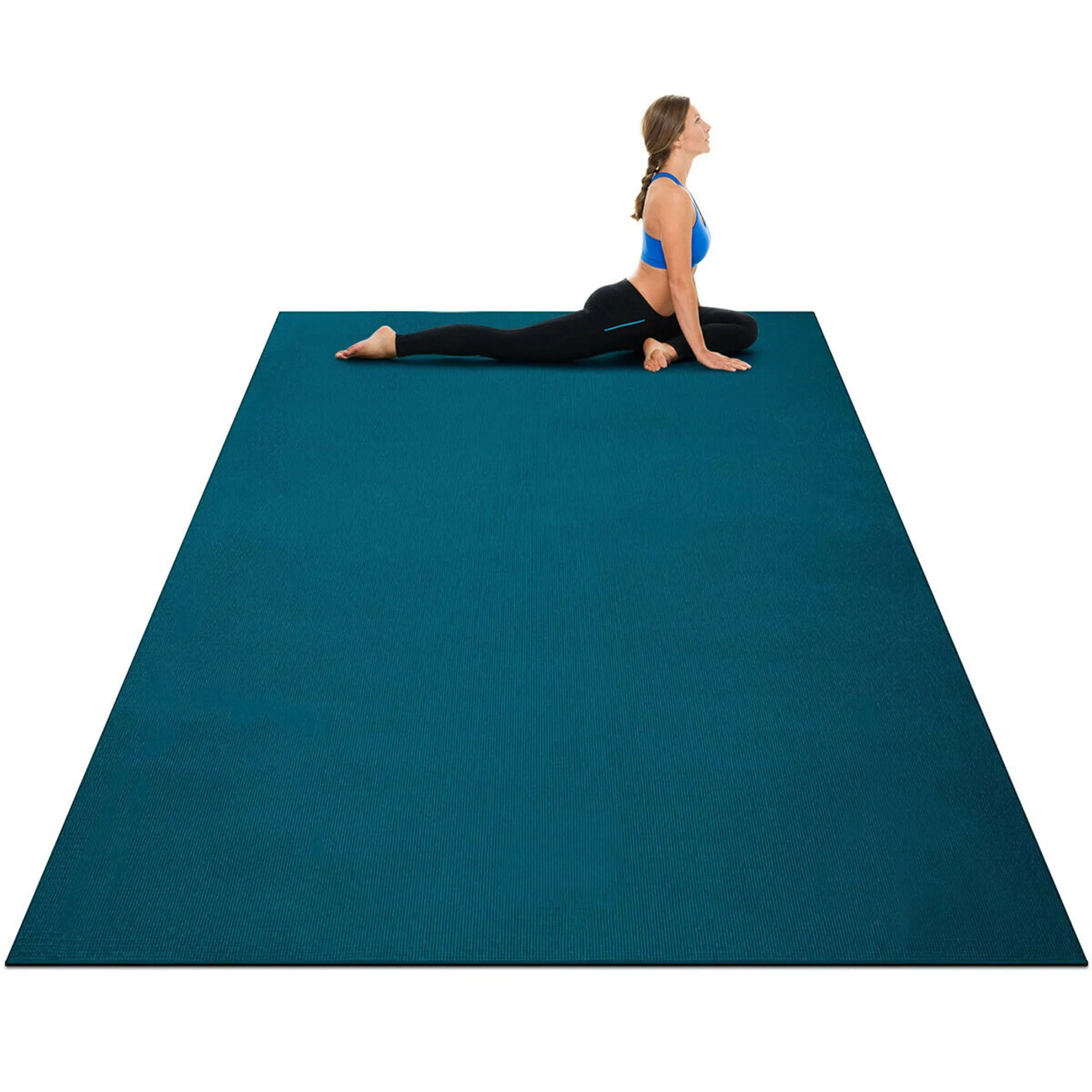 Gymax Large Yoga Mat 6' x 4' x 8 mm Thick Workout Mats