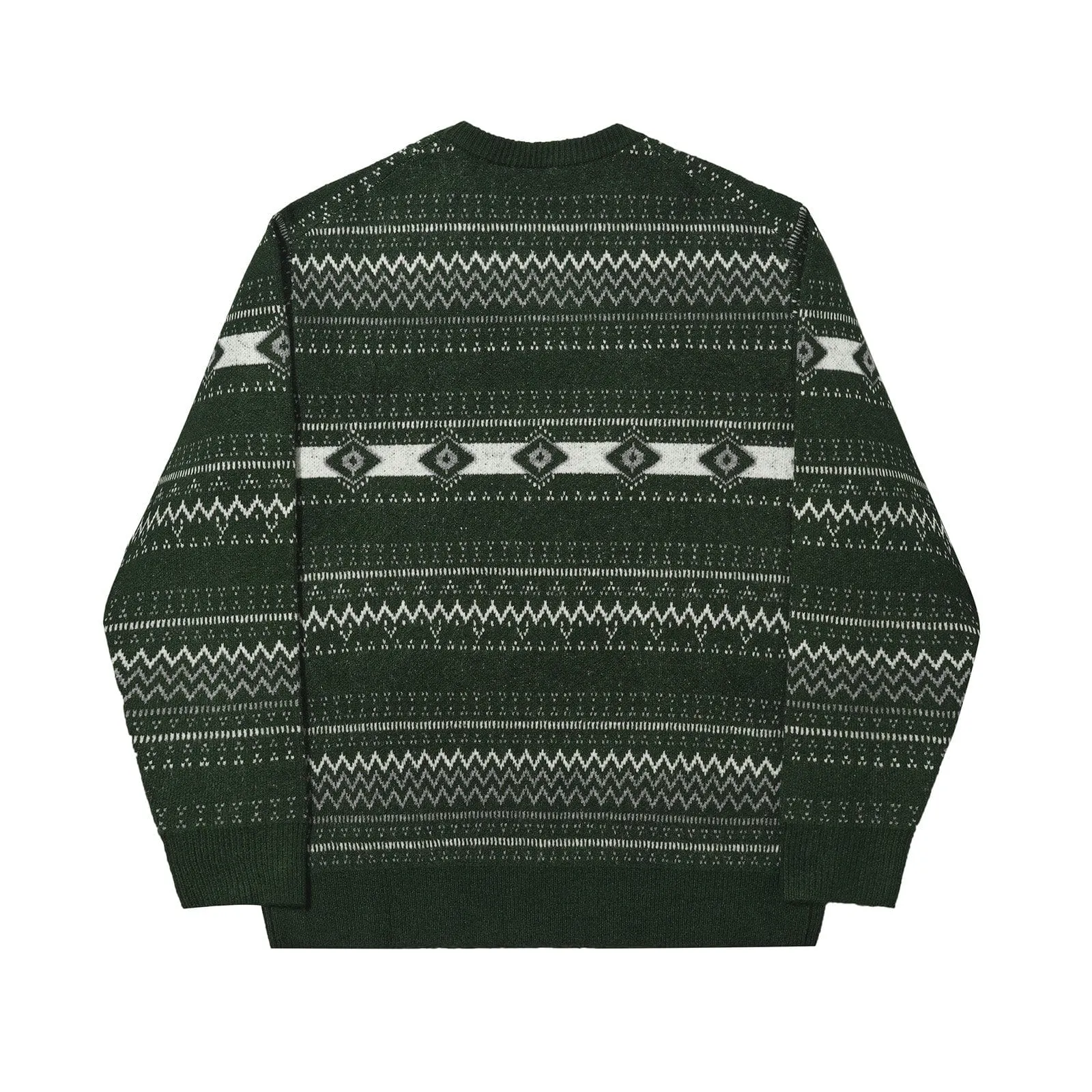 Helas Chalet Crew Knit Sweatshirt Green