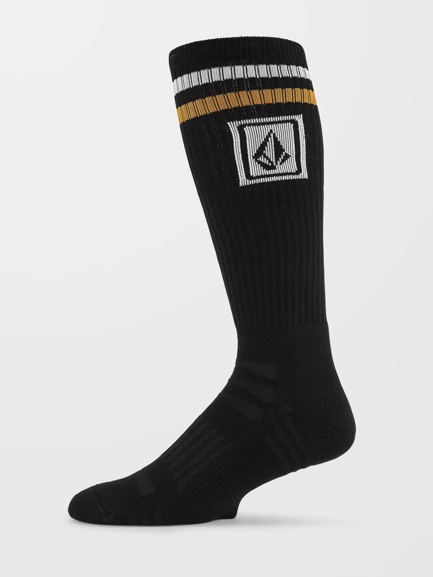 High Stripe Ramp Stone Skate Socken - BLACK