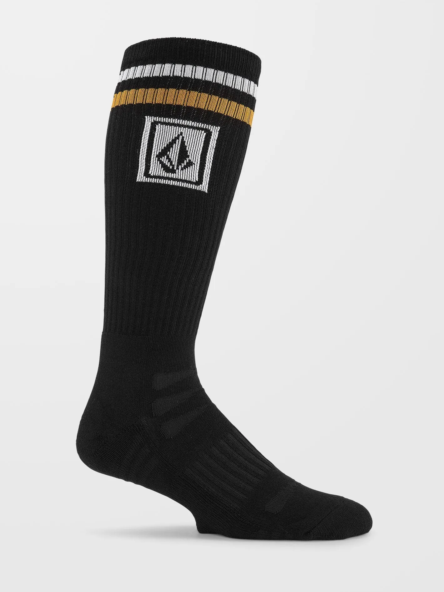 High Stripe Ramp Stone Skate Socken - BLACK