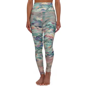 High Waisted Leggings - Elric Giverny Retro