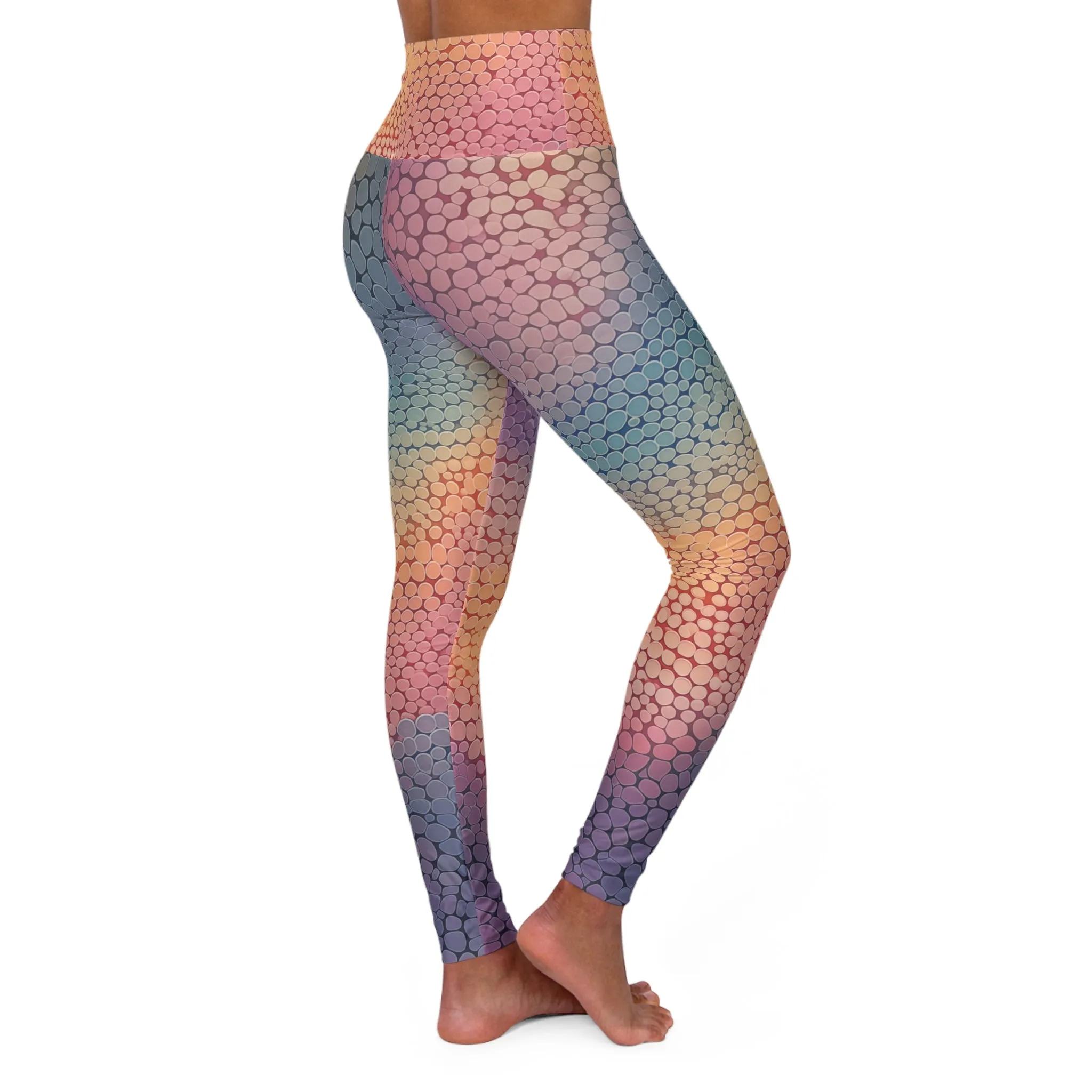 High Waisted Leggings - Tove Florence Pin Dot