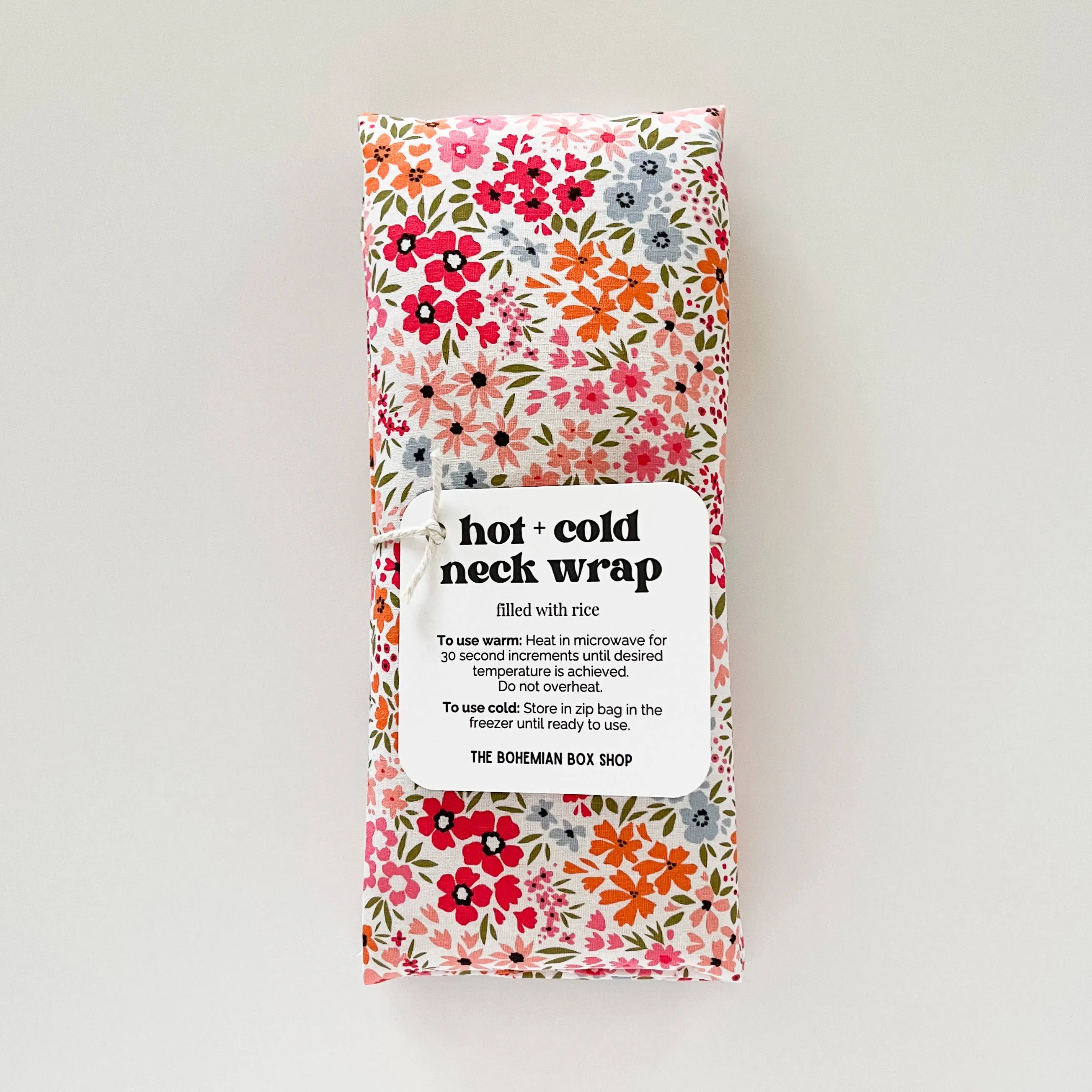 Hot & Cold Therapy Neck Wrap - Pink Small Floral