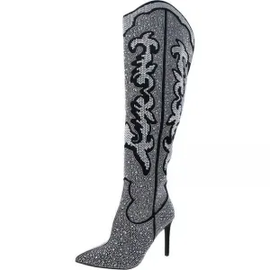 INC Womens Iresa 4 Embellished Thigh High Over-The-Knee Boots Shoes Size 5.5 M‎