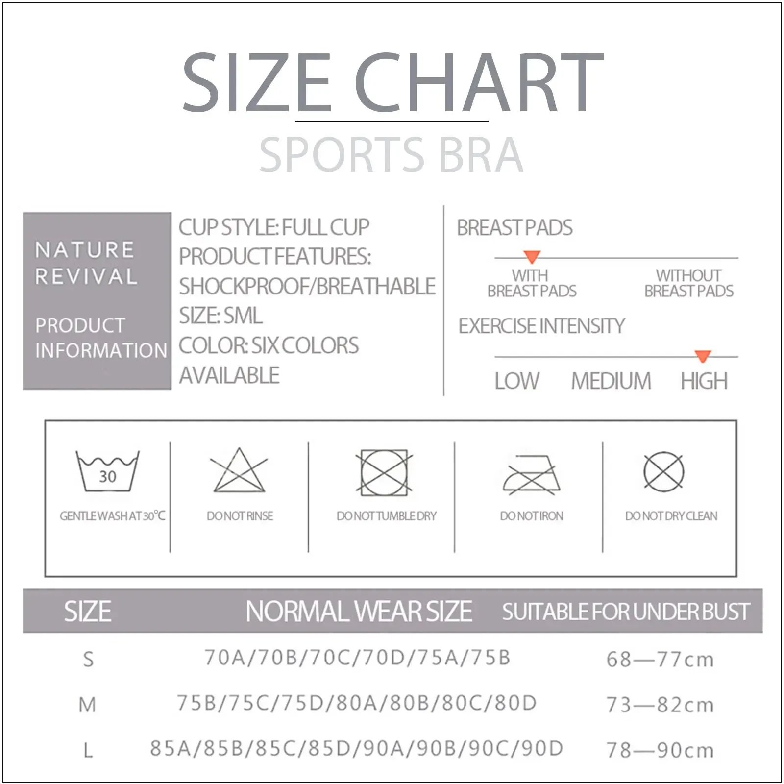 IUSIBRALEA Women's Front Zip Cross Back Sports Bra - Side Support, Anti-Shock, High Impact