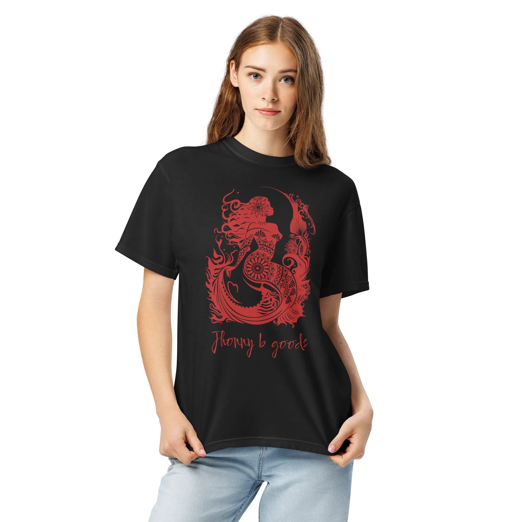 JBG Mermaid - Women's dyed heavyweight t-shirt