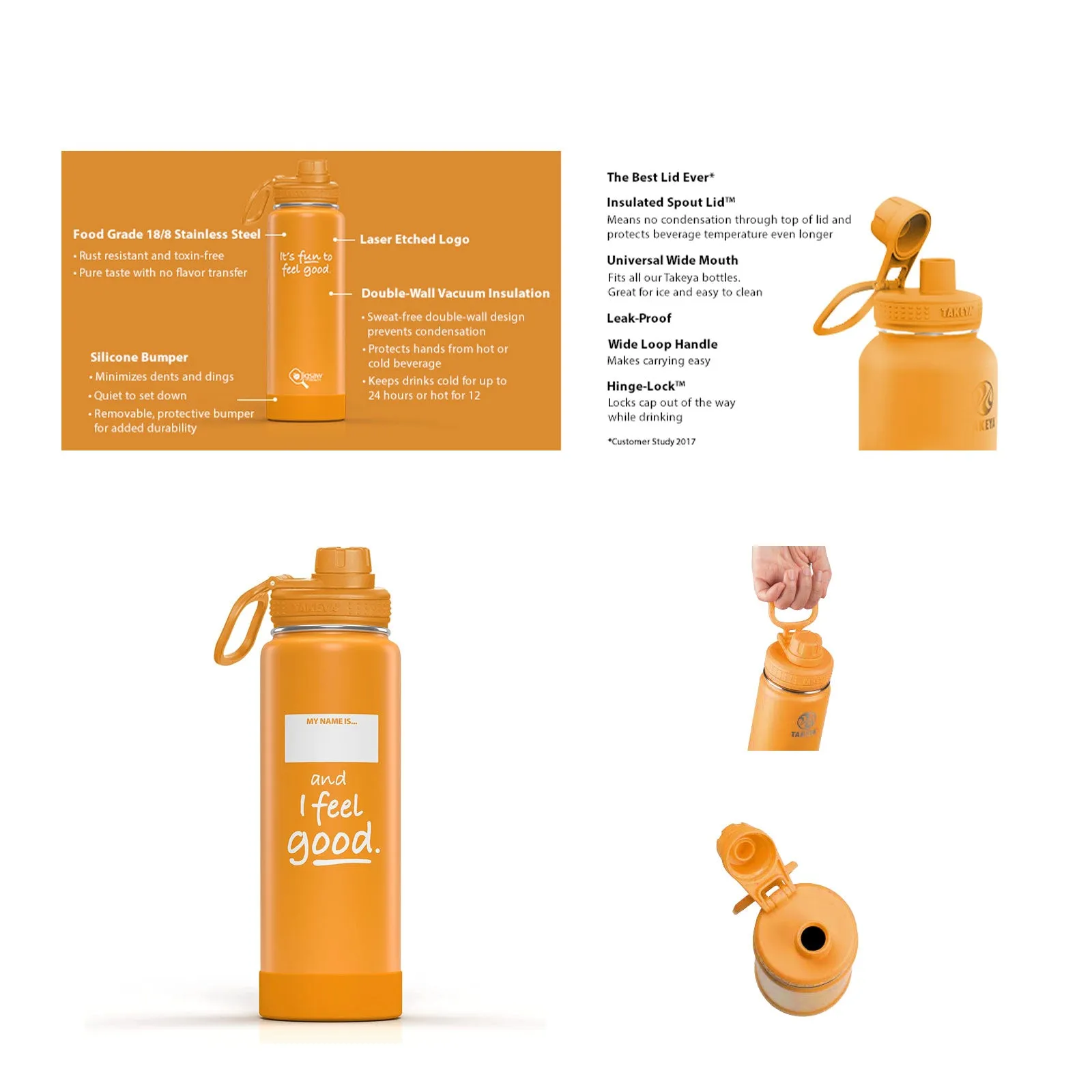 Jigsaw Steel Water Bottle (OR)