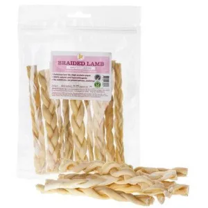 JR Pet Products Braided Lamb Dog Treats 100g