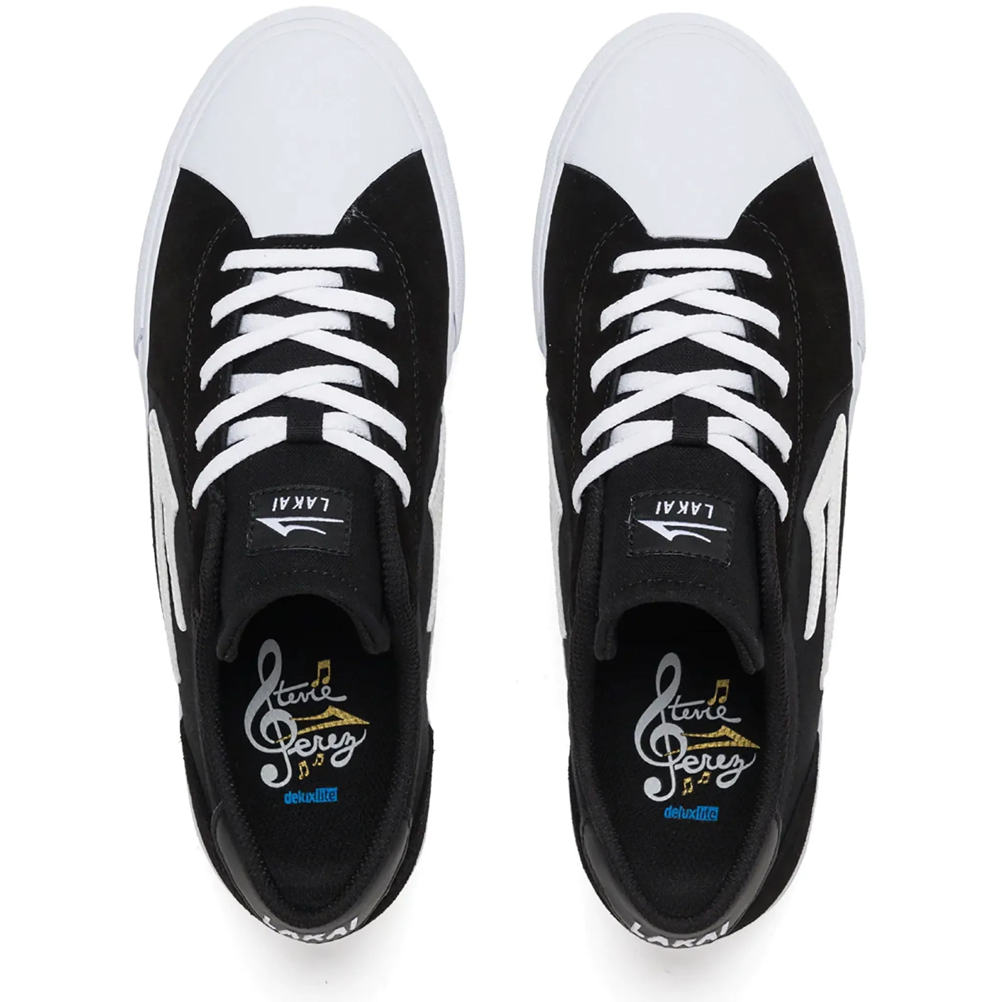 Lakai Flaco II Black White Suede