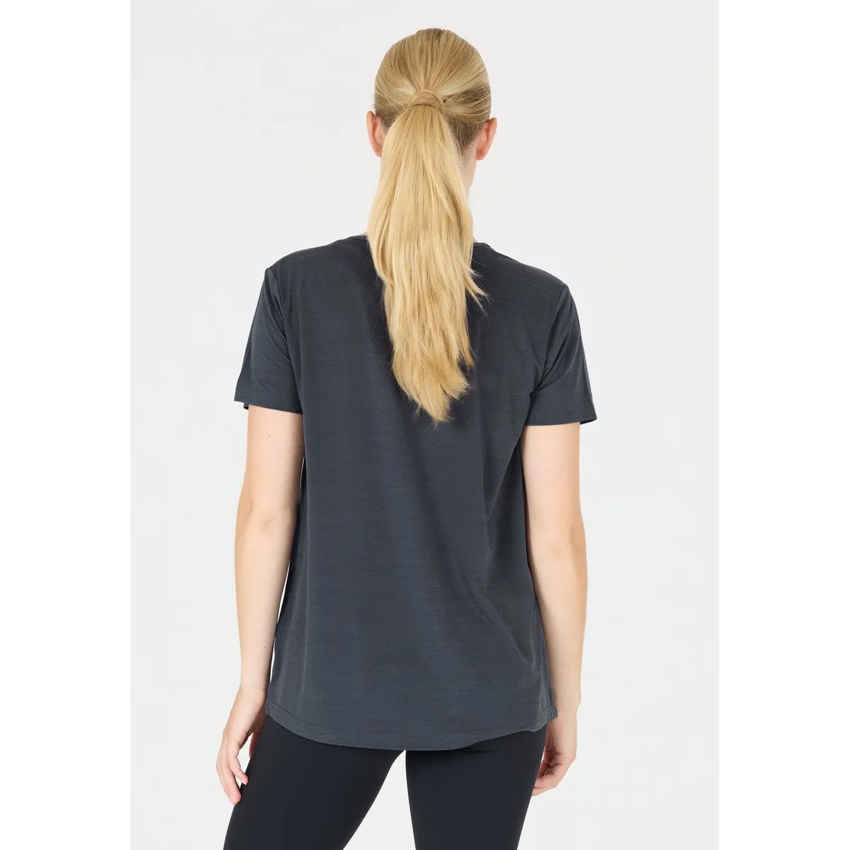 Lizzy With Slub Short Sleeve Tee - Ombre Blue