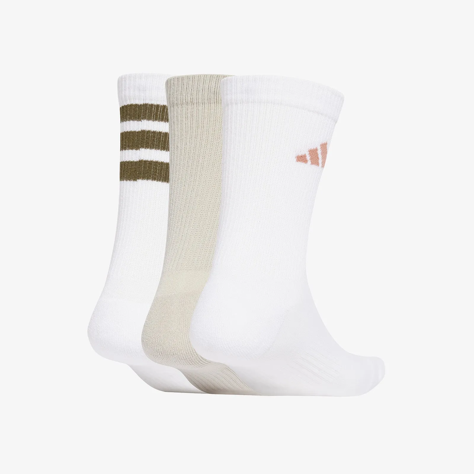 Logo Pack Crew Socks (3 Pairs) - White