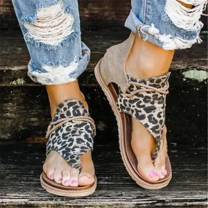 Luna | Leopard Sandals - Trendy & Supportive