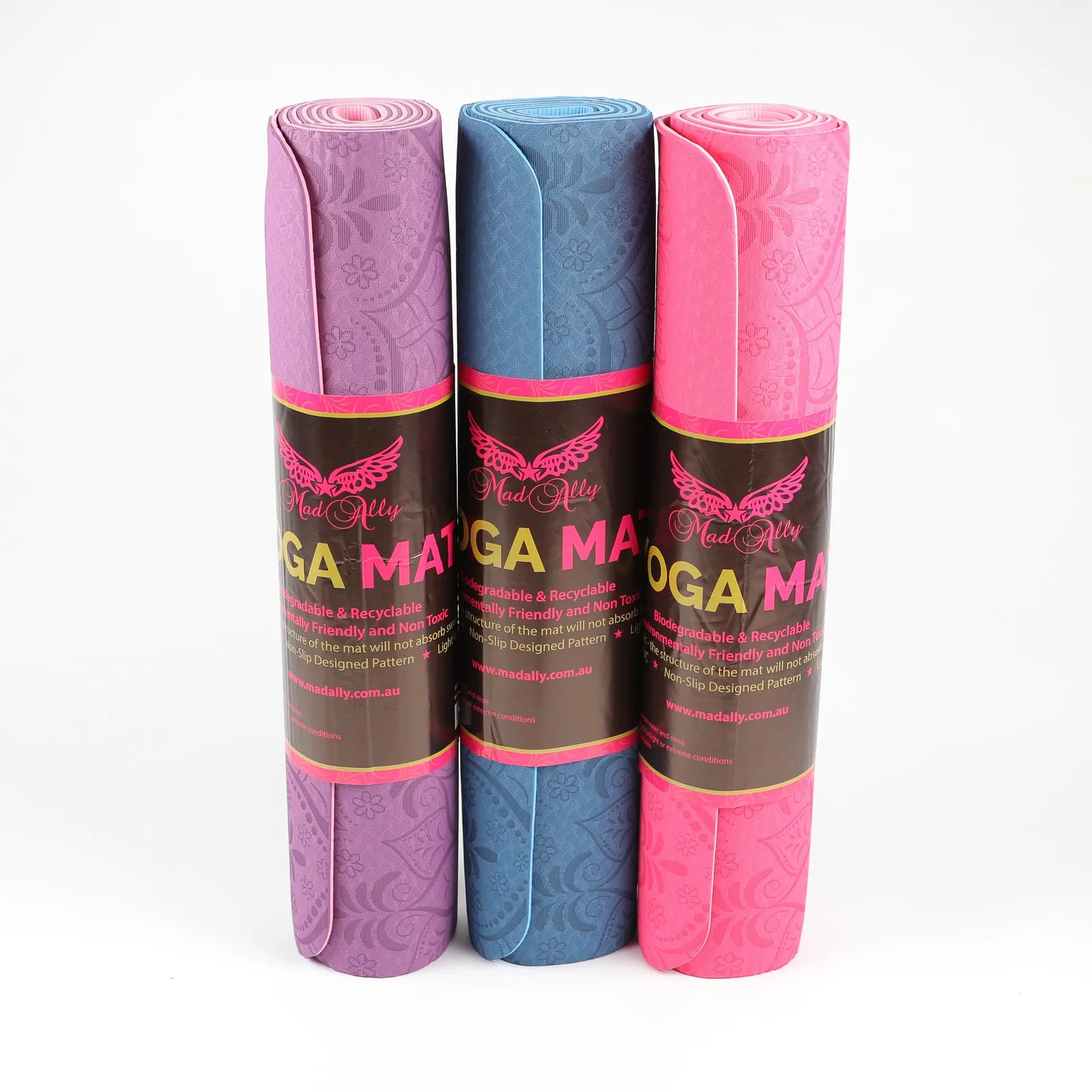 Mad Ally Yoga Stretch Mat - Pink