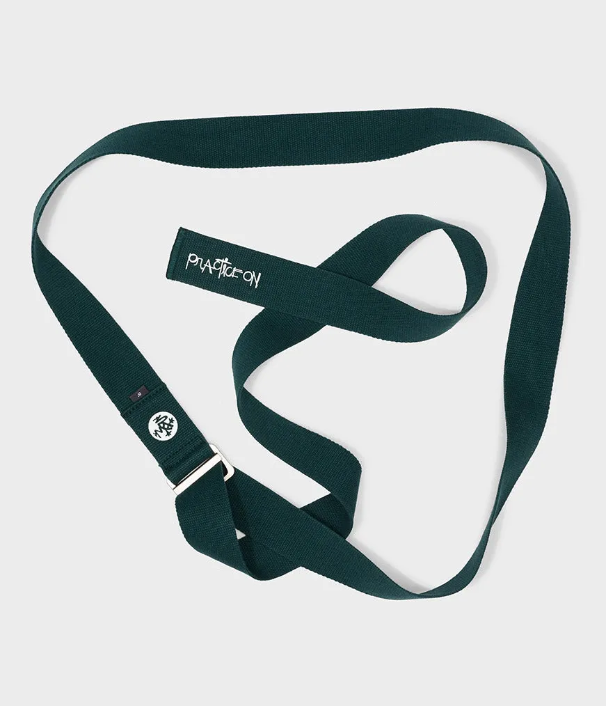 Manduka AligN Yoga Strap 8' - Dk Deep Sea