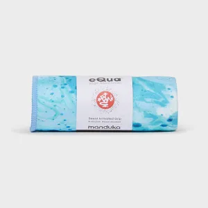 Manduka eQua® Hand Yoga Towel - Splatter Splash Blue
