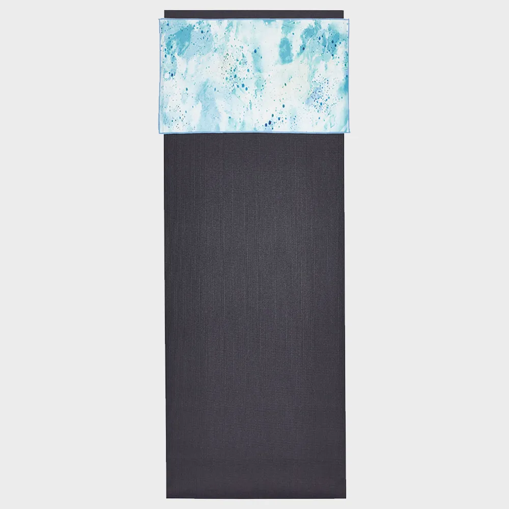 Manduka eQua® Hand Yoga Towel - Splatter Splash Blue