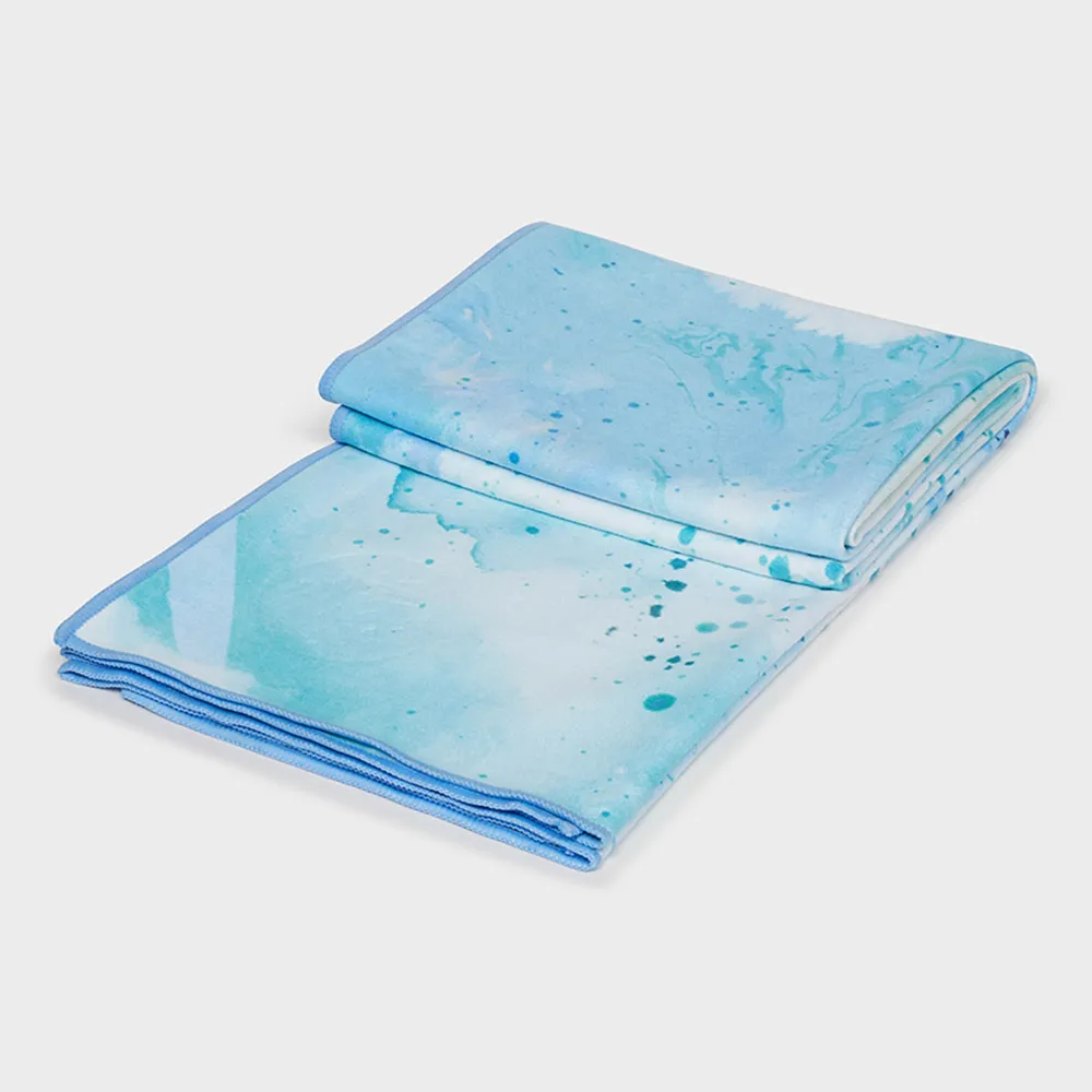 Manduka eQua® Mat Towel - Splatter Splash Blue