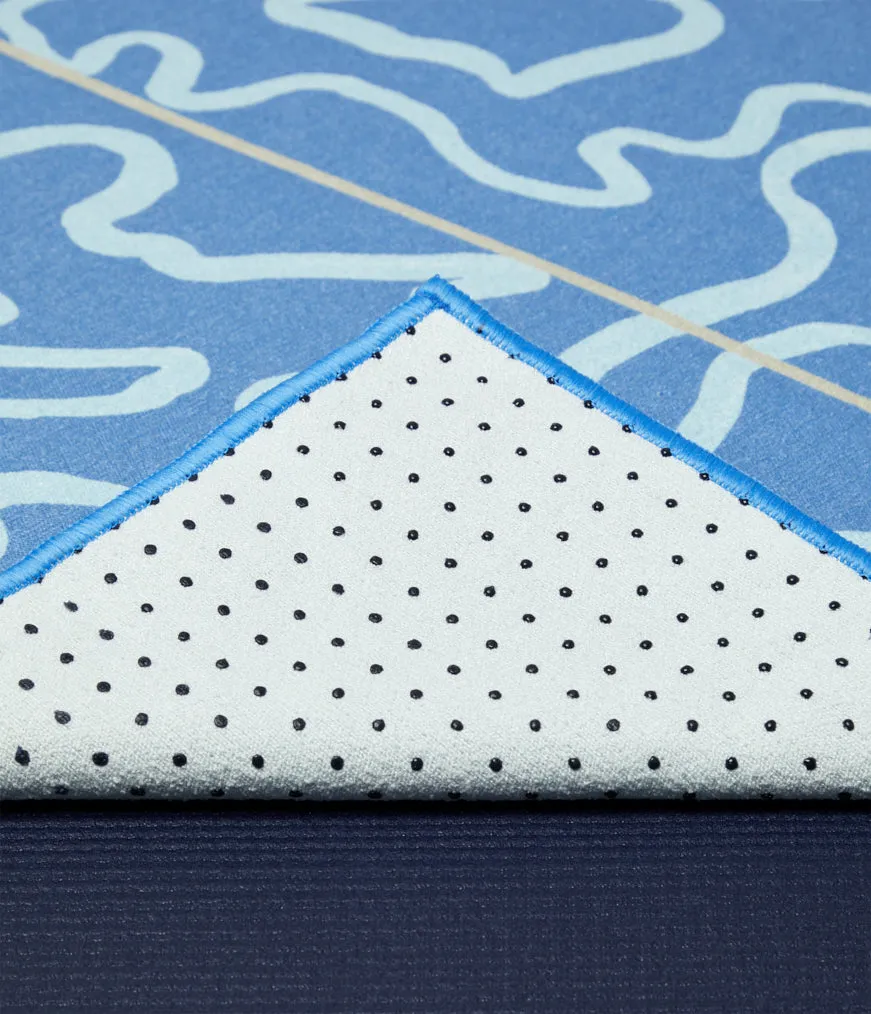 Manduka Yogitoes Mat Towel 2.0 71" - Ocean GL