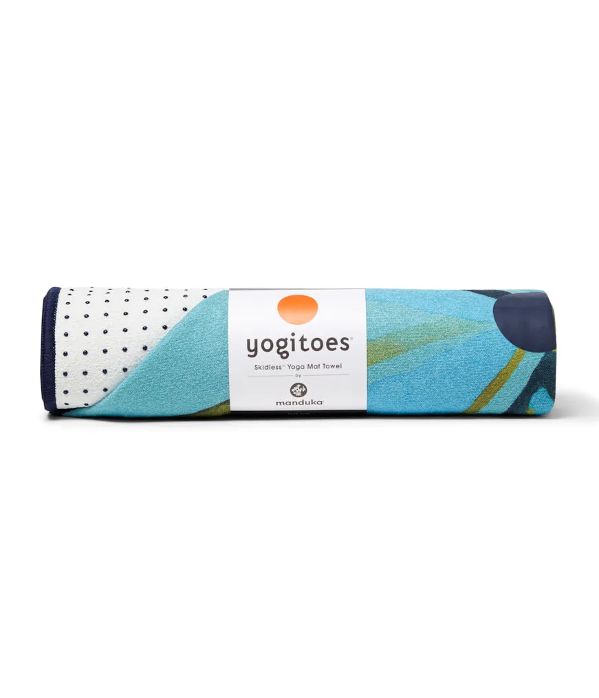 Manduka Yogitoes Skidless Yoga Mat Towel 71'' - Emerald Enlightenment 2.0