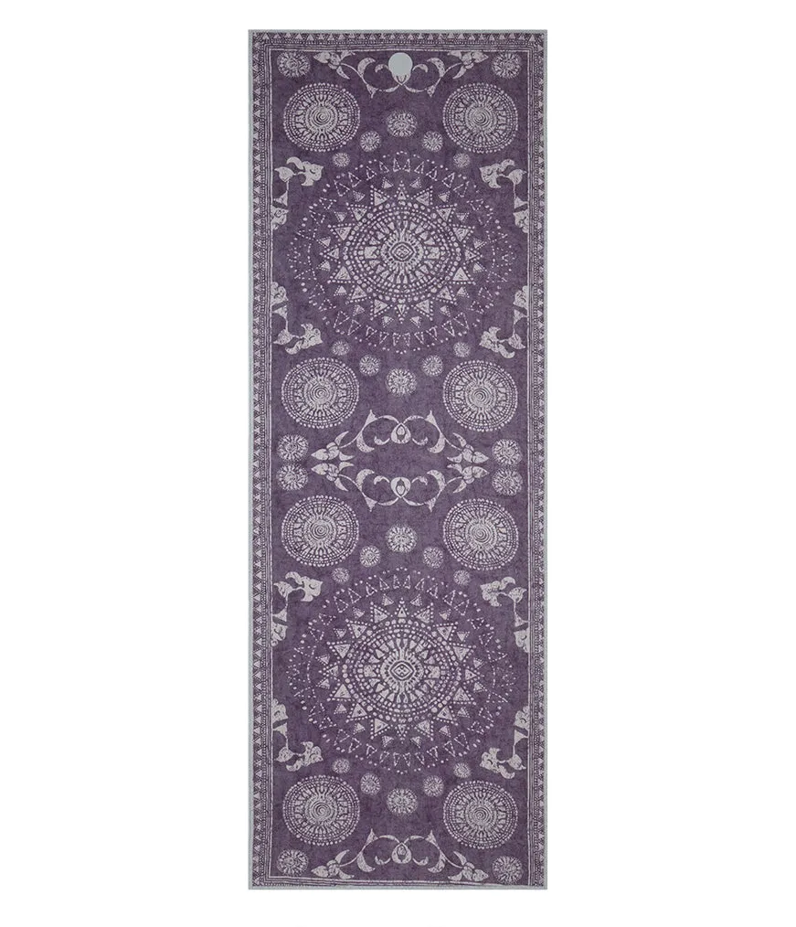 Manduka Yogitoes Skidless Yoga Mat Towel 71'' - Geija Purple 2.0