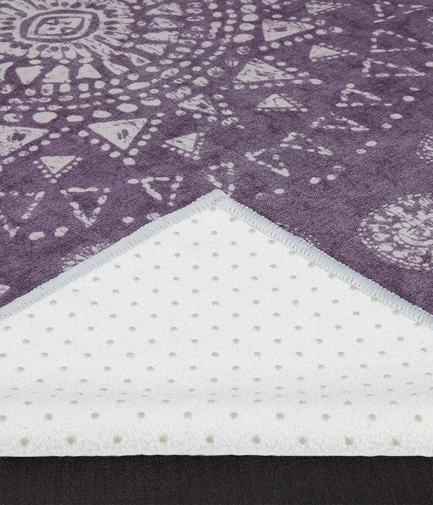 Manduka Yogitoes Skidless Yoga Mat Towel 71'' - Geija Purple 2.0