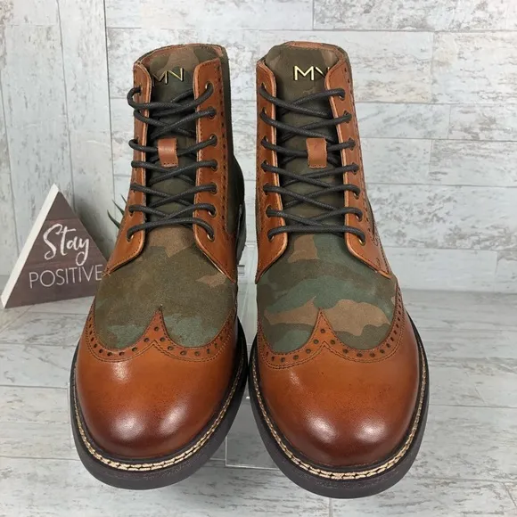 Mark Nason Camo Ithaca Beaufort Boots Wingtip ✅‎