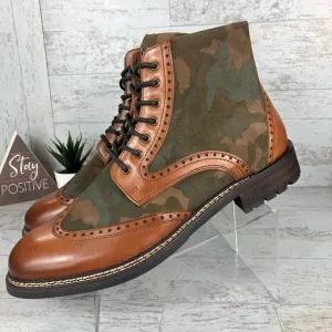 Mark Nason Camo Ithaca Beaufort Boots Wingtip ✅‎