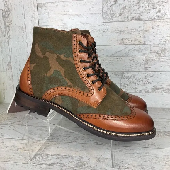 Mark Nason Camo Ithaca Beaufort Boots Wingtip ✅‎