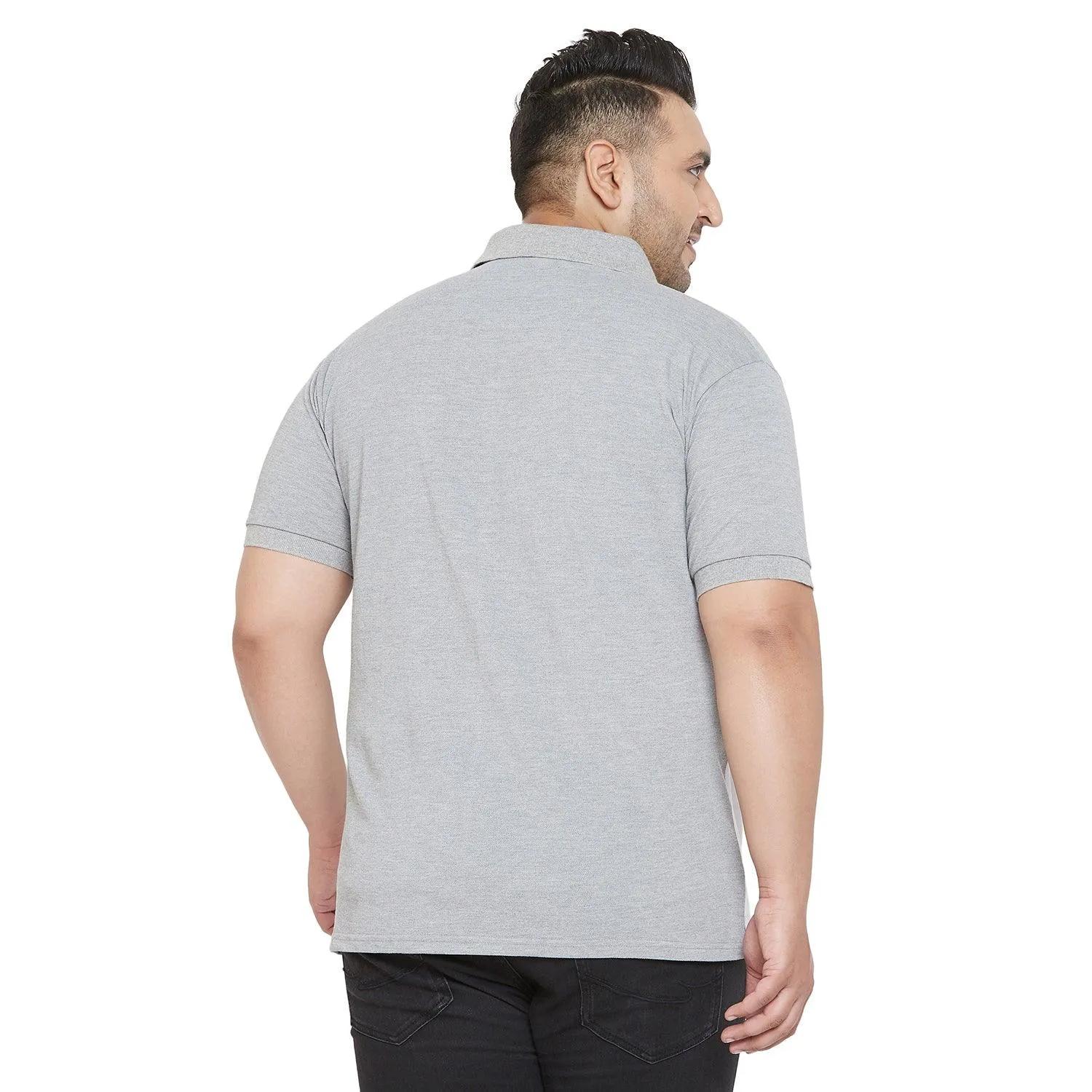 Men Plus Size Juno Colorblock Polo Tshirt