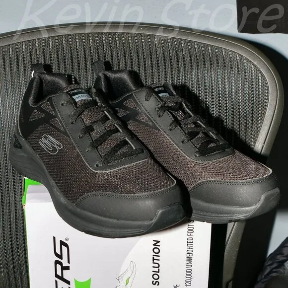 Men's Arch Comfort Sneaker ,Skechers ,Black