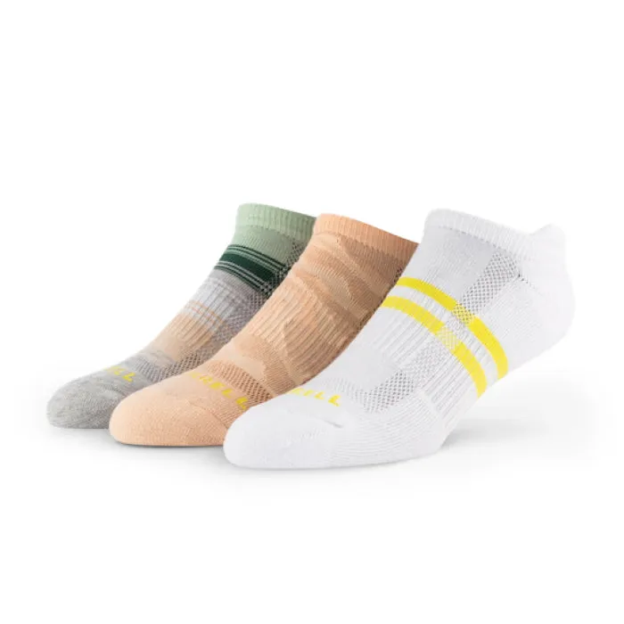 Merrell Unisex Recycled Everyday Tab Socks S/M 3 Pack
