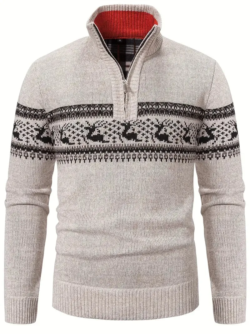 Modern Scandinavian Zip Sweater for Men – Ultimate Comfort and Style