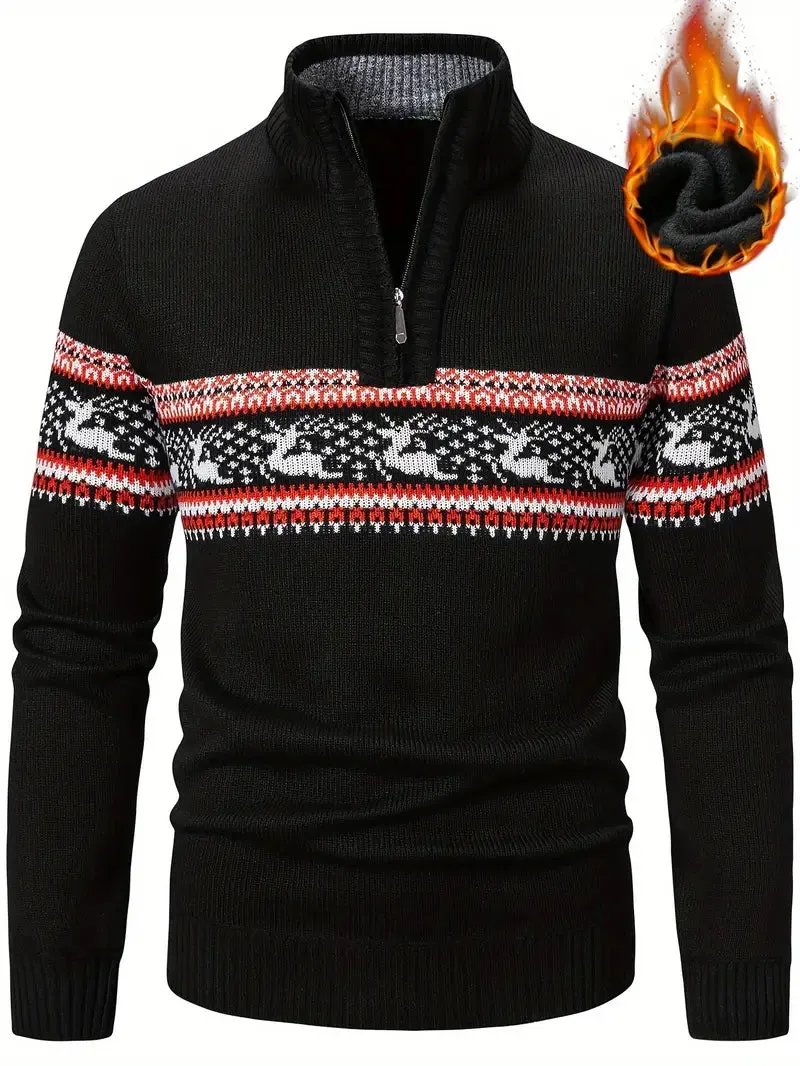 Modern Scandinavian Zip Sweater for Men – Ultimate Comfort and Style