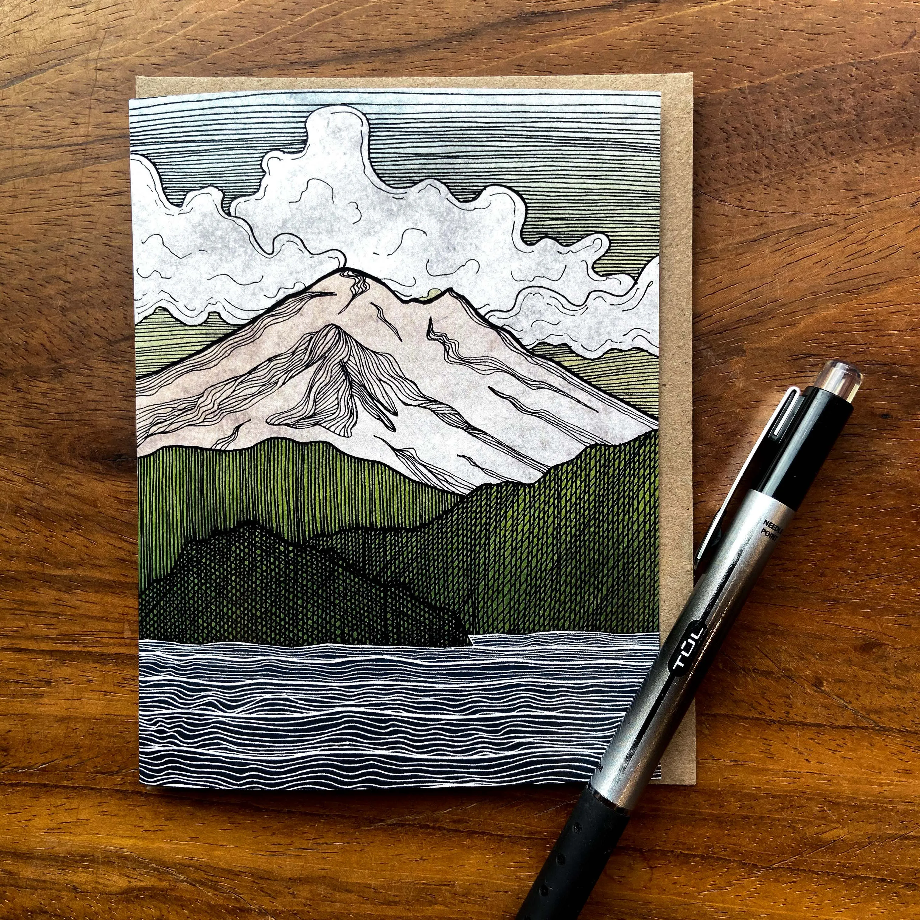 Mt Baker Greeting Card