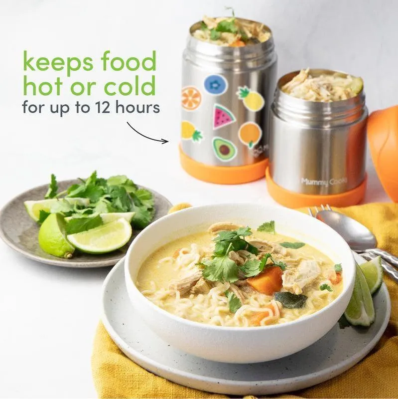 Mummy Cooks - Green Food Flask - 450ml