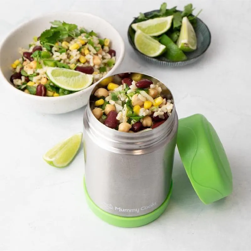 Mummy Cooks - Green Food Flask - 450ml