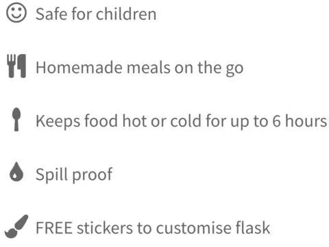 Mummy Cooks - Pink Food Flask - 300ml
