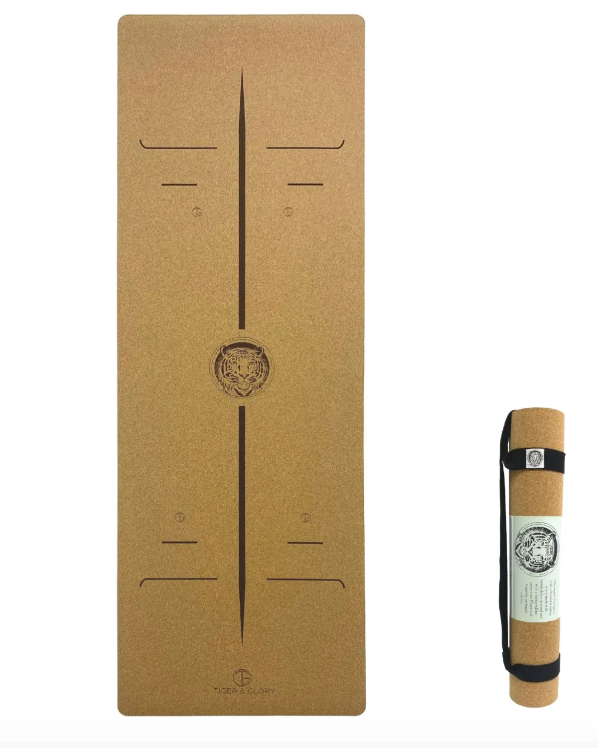 Natural Cork Alignment Yoga Mat
