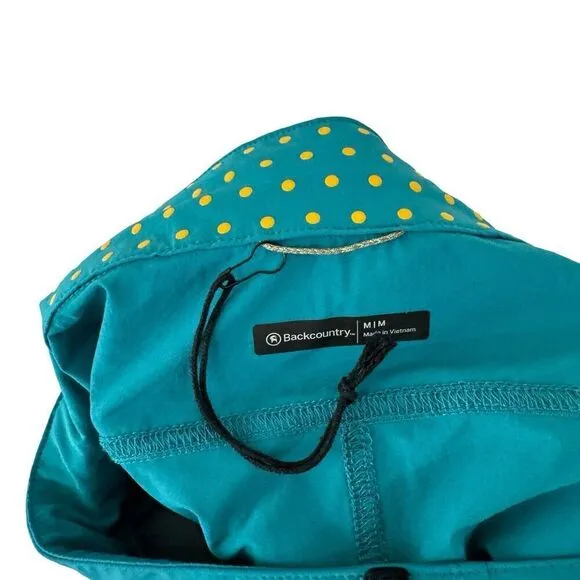 NEW Backcountry Medium Shorts Belted Teal Blue Athletic Hike Nylon Womens