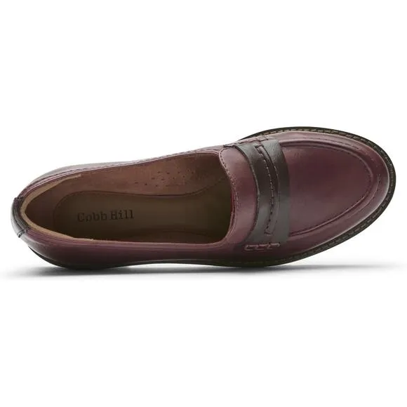 NEW Cobb Hill women's Janney Loafer burgundy sz 6