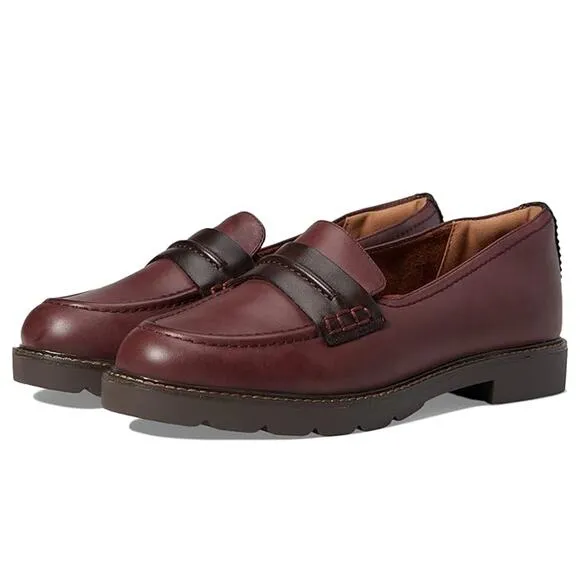 NEW Cobb Hill women's Janney Loafer burgundy sz 6