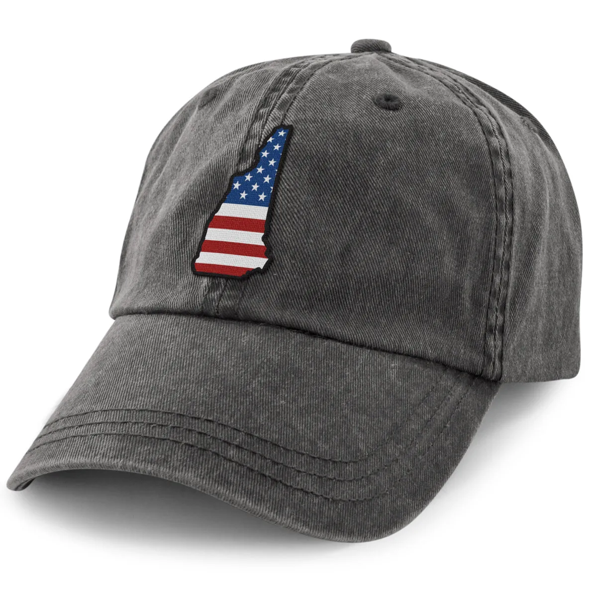 New Hampshire USA Patch Washed Dad Hat