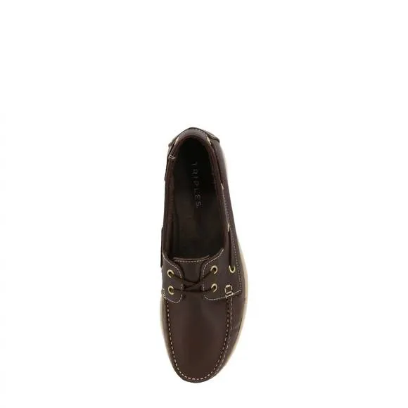 NEW TRIPLES mocassin shoes - remy in brown