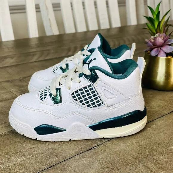 Nike Air Jordan 4 Retro Athletic Shoes ‘Oxidized Green’ Size 8C