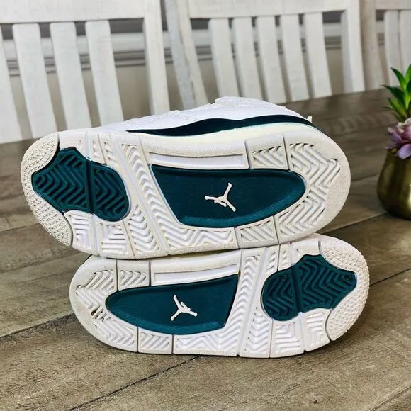 Nike Air Jordan 4 Retro Athletic Shoes ‘Oxidized Green’ Size 8C