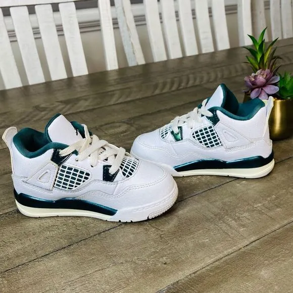 Nike Air Jordan 4 Retro Athletic Shoes ‘Oxidized Green’ Size 8C