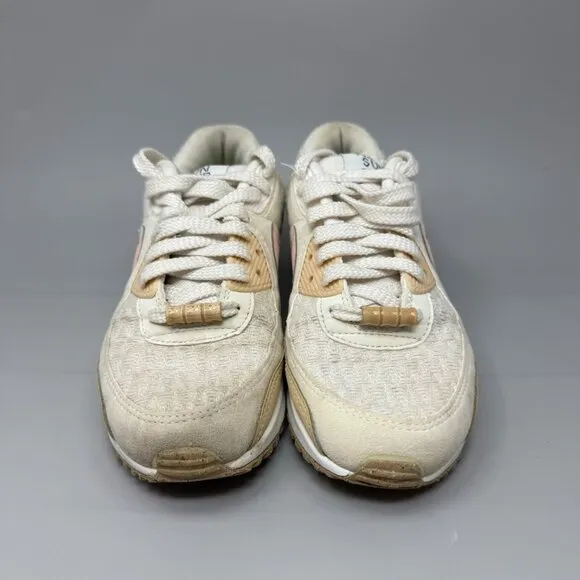 Nike Air Max 90 SE Women’s SZ 7 Sun Club Tan White Beige Sneakers DJ9997 101