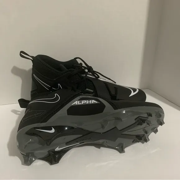 Nike‎ Alpha Menace Pro 3 Black White Football Cleats