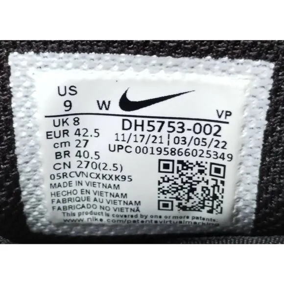 Nike Flex Experience 11 Next Nature Running‎ Shoes Mens Size 9 Wide Triple Black