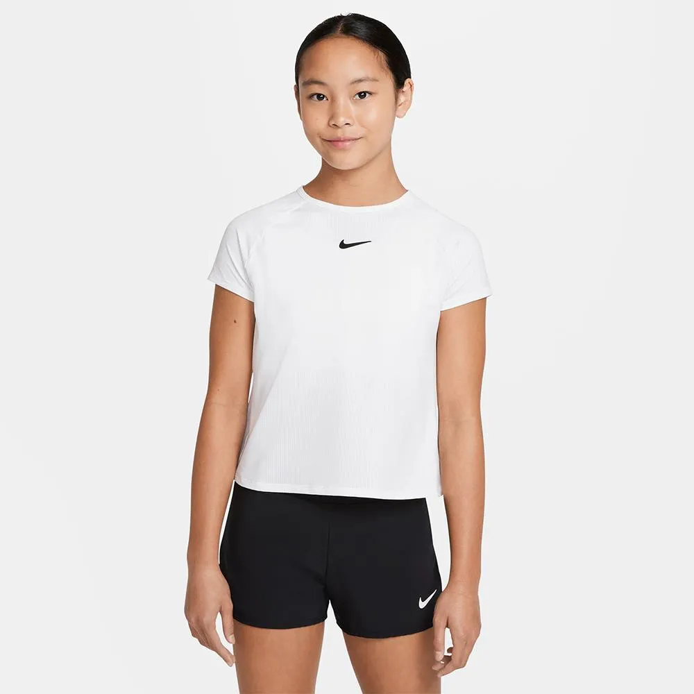 Nike Girls Victory Short Sleeve - White